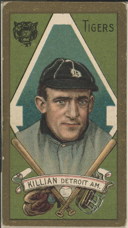Front of Ed Killian card, 1911 T205 Gold Borders, catalog no. 717