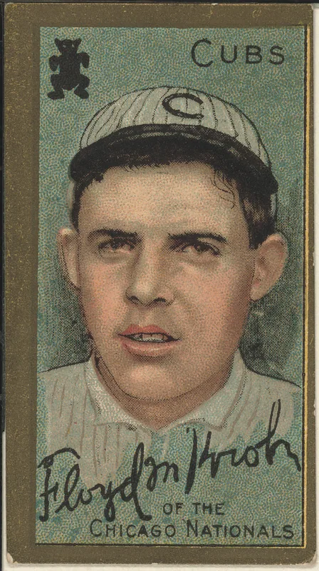 Front of Floyd M. Kroh card, 1911 T205 Gold Borders, catalog no. 758