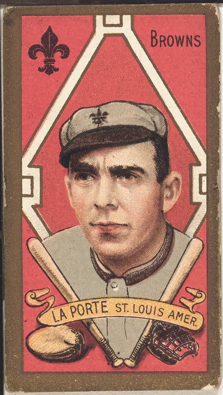 Front of Frank LaPorte card, 1911 T205 Gold Borders, catalog no. 767