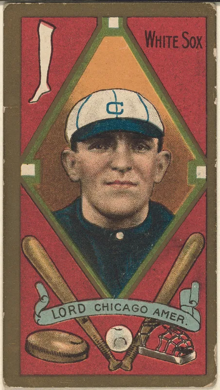 Front of Harry Lord card, 1911 T205 Gold Borders, catalog no. 855