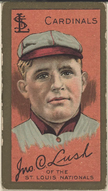 Front of John C. Lush card, 1911 T205 Gold Borders, catalog no. 857