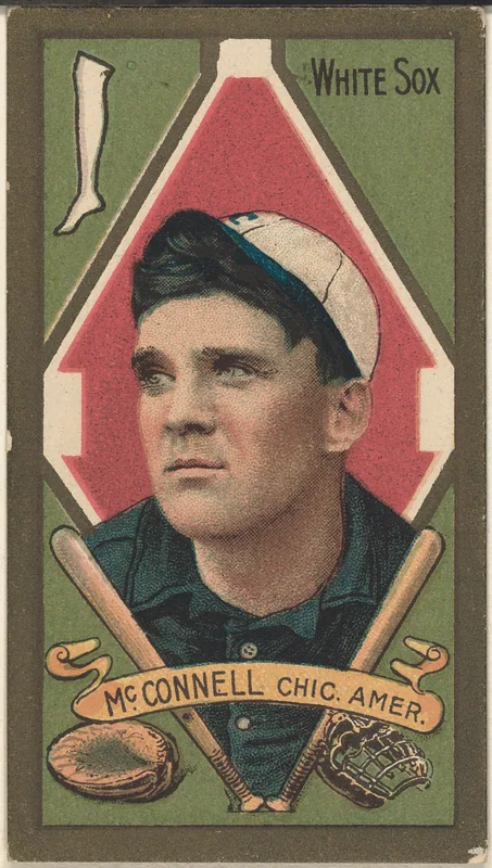 Front of Amby McConnell card, 1911 T205 Gold Borders, catalog no. 917