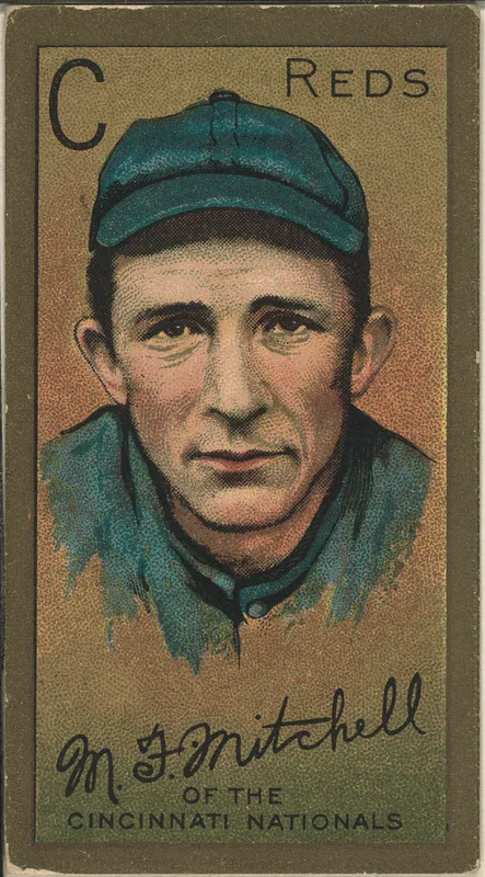 Front of Mike Mitchell card, 1911 T205 Gold Borders, catalog no. 997
