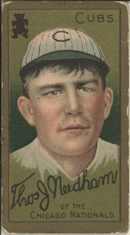 Front of Tom Needham card, 1911 T205 Gold Borders, catalog no. 1050