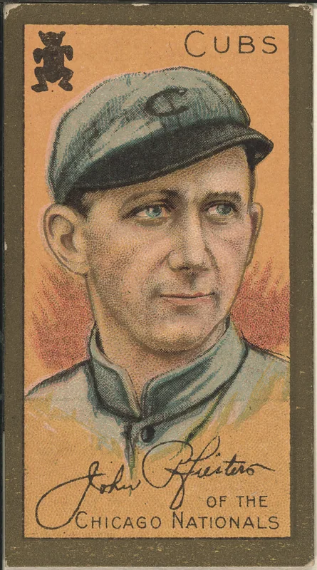 Front of Jack Pfiester card, 1911 T205 Gold Borders, catalog no. 1122