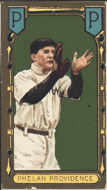 Front of Jimmy Phelan card, 1911 T205 Gold Borders, catalog no. 1127