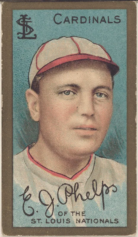 Front of Ed Phelps card, 1911 T205 Gold Borders, catalog no. 1133