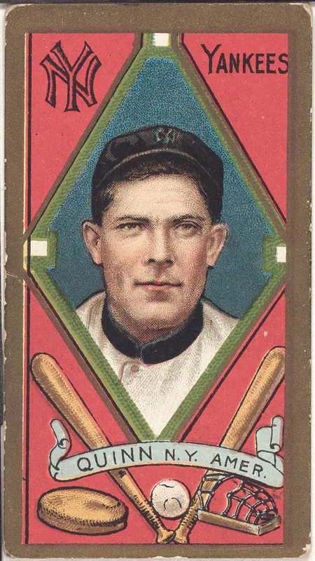 Front of Jack Quinn card, 1911 T205 Gold Borders, catalog no. 1150