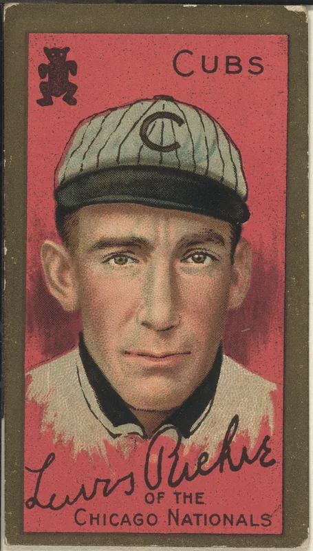 Front of Lewis Richie card, 1911 T205 Gold Borders, catalog no. 1180