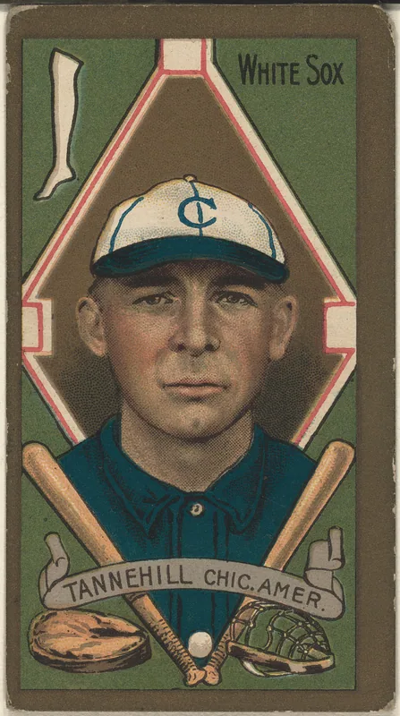 Front of Lee Tannehill card, 1911 T205 Gold Borders, catalog no. 1352