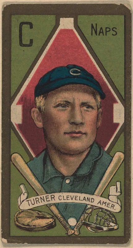 Front of Terry Turner card, 1911 T205 Gold Borders, catalog no. 1382