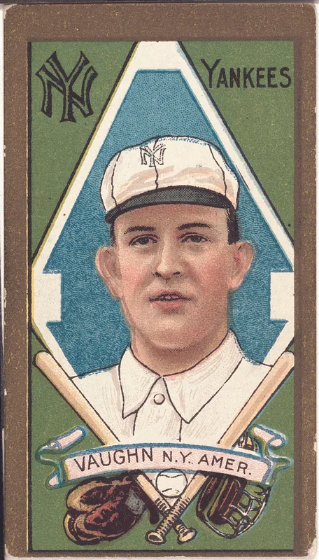 Front of James Vaughn card, 1911 T205 Gold Borders, catalog no. 1389