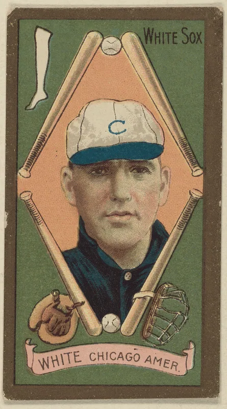 Front of Doc White card, 1911 T205 Gold Borders, catalog no. 1419