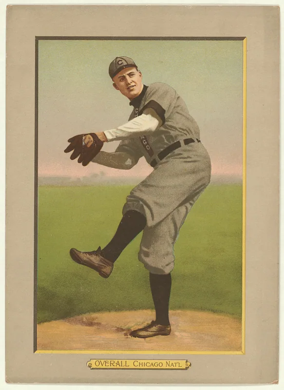 Front of Orval Overall card, 1911 T3 Turkey Red, cabinets, #32