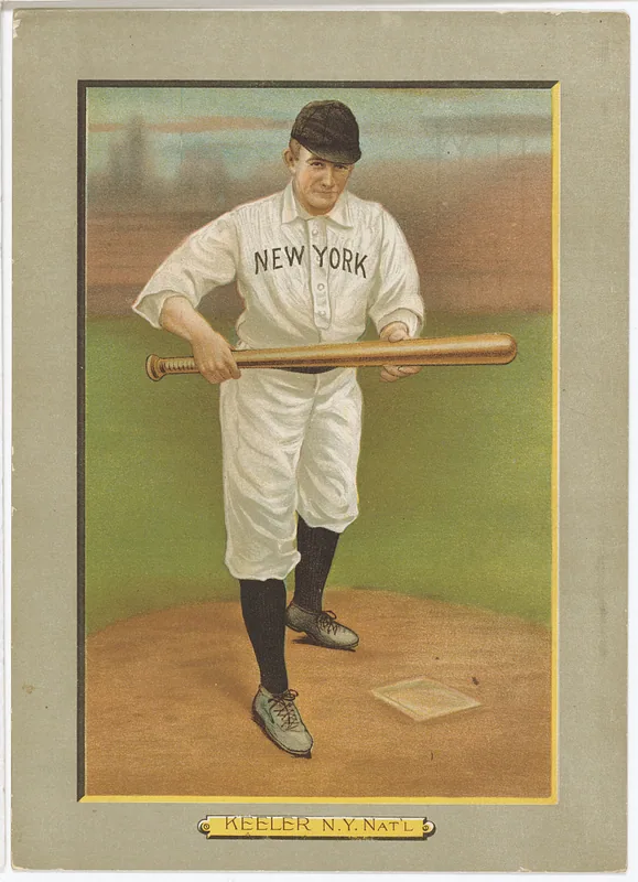 Front of Willie Keeler card, 1911 T3 Turkey Red, cabinets, #101
