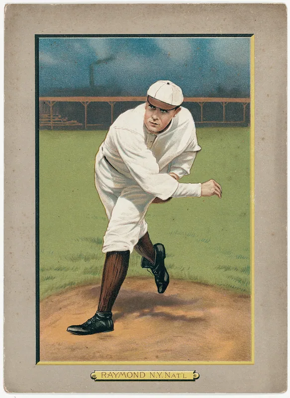 Front of Bugs Raymond card, 1911 T3 Turkey Red, cabinets, #113