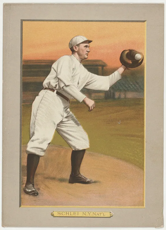 Front of Admiral Schlei card, 1911 T3 Turkey Red, cabinets, #115