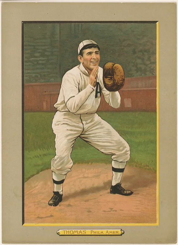 Front of Ira Thomas card, 1911 T3 Turkey Red, cabinets, #123