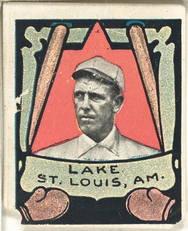 Front of Joe Lake card, 1911 T332 Helmar Stamps, catalog no. 94