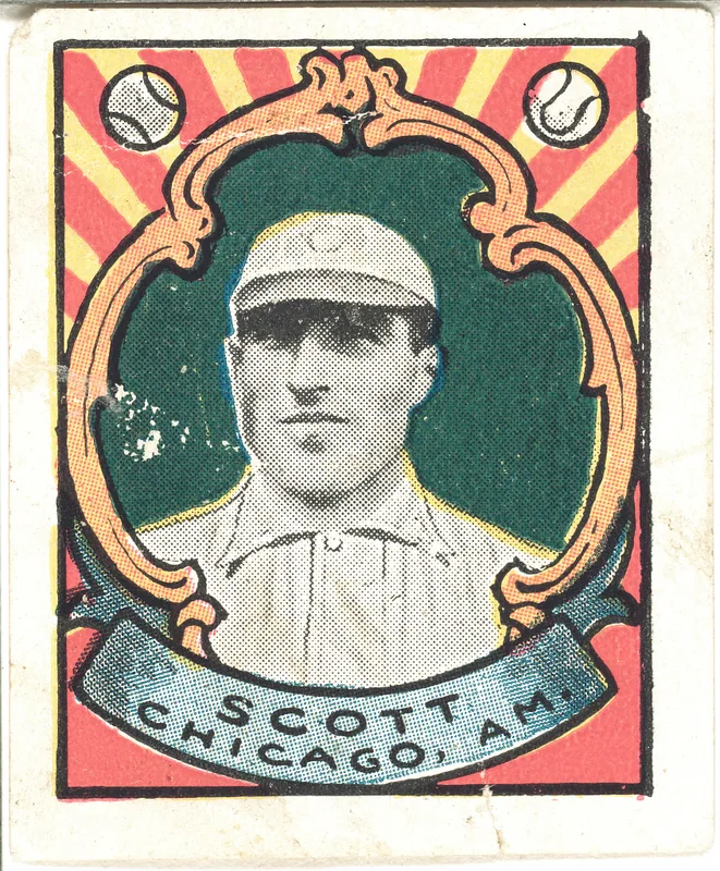Front of Jim Scott card, 1911 T332 Helmar Stamps, catalog no. 145