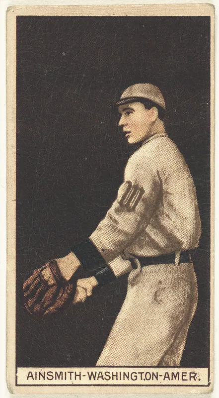 Front of Eddie Ainsmith card, 1912 T207 Brown Background, catalog no. 2