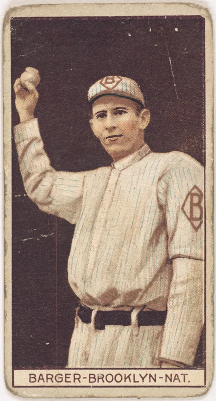Front of Cy Barger card, 1912 T207 Brown Background, catalog no. 7