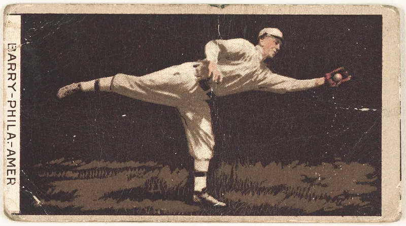 Front of Jack Barry card, 1912 T207 Brown Background, catalog no. 8