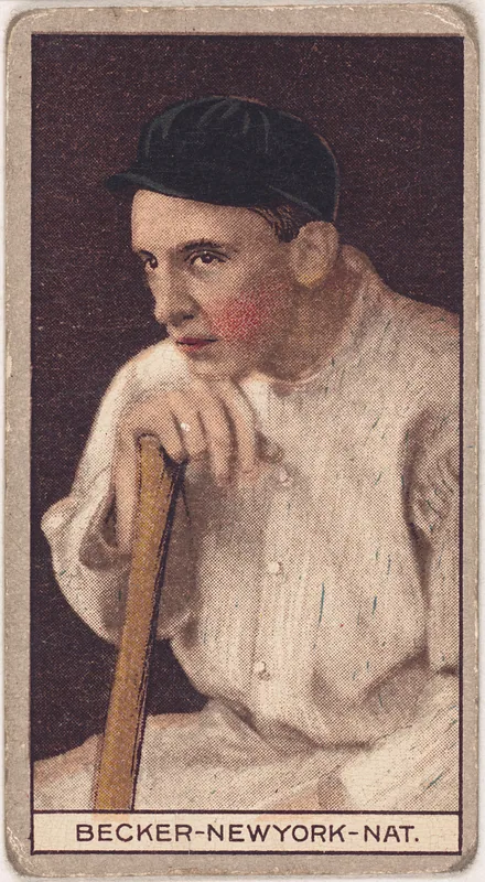 Front of Beals Becker card, 1912 T207 Brown Background, catalog no. 10
