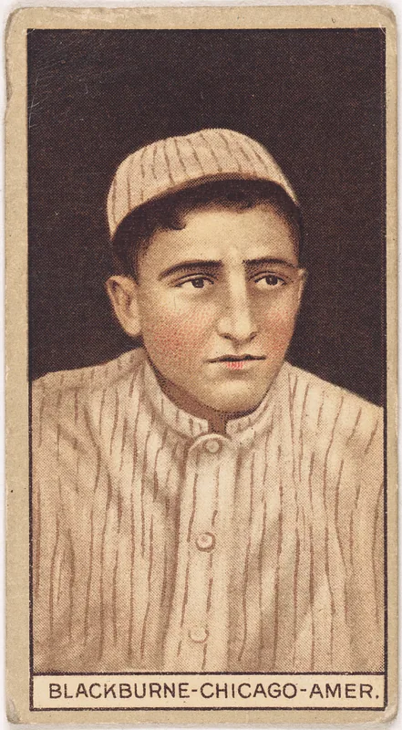 Front of Lena Blackburne card, 1912 T207 Brown Background, catalog no. 15