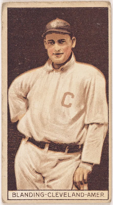 Front of Fred Blanding card, 1912 T207 Brown Background, catalog no. 16