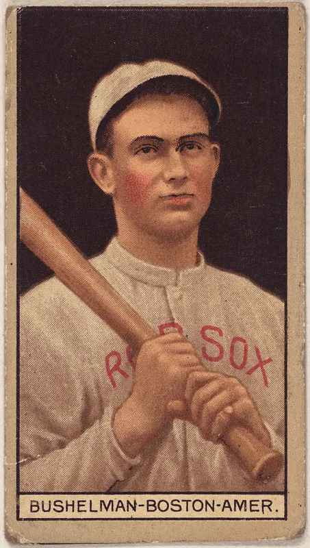 Front of Jack Bushelman card, 1912 T207 Brown Background, catalog no. 21