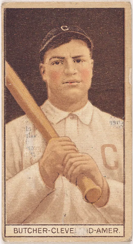 Front of Hank Butcher card, 1912 T207 Brown Background, catalog no. 22