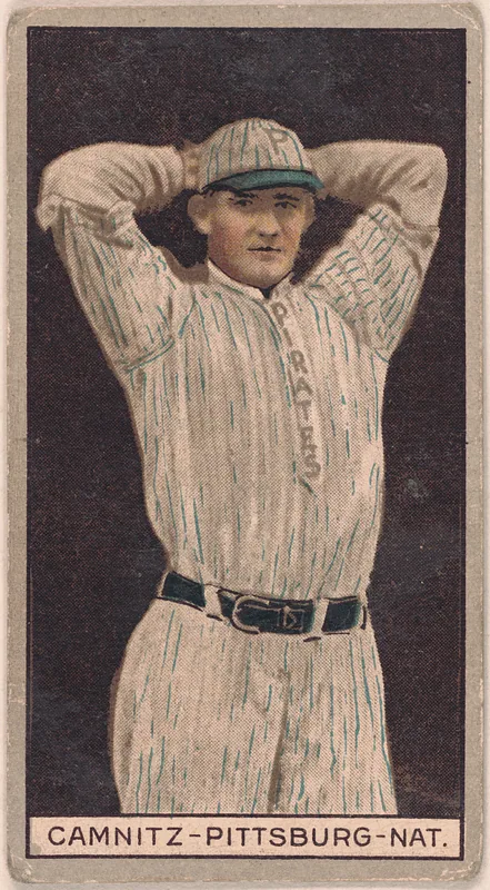 Front of Howie Camnitz card, 1912 T207 Brown Background, catalog no. 25