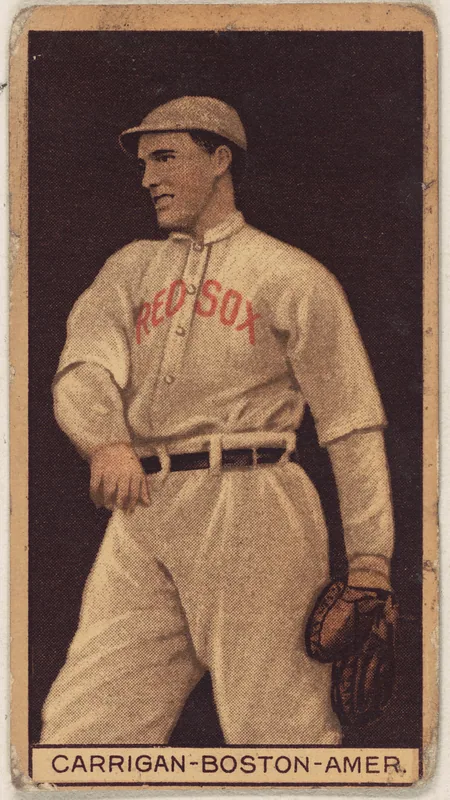 Front of Bill Carrigan card, 1912 T207 Brown Background, catalog no. 27
