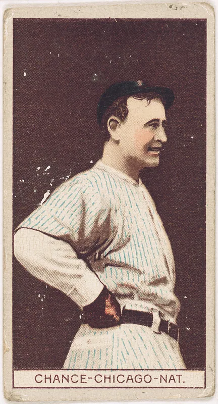 Front of Frank Chance card, 1912 T207 Brown Background, catalog no. 30