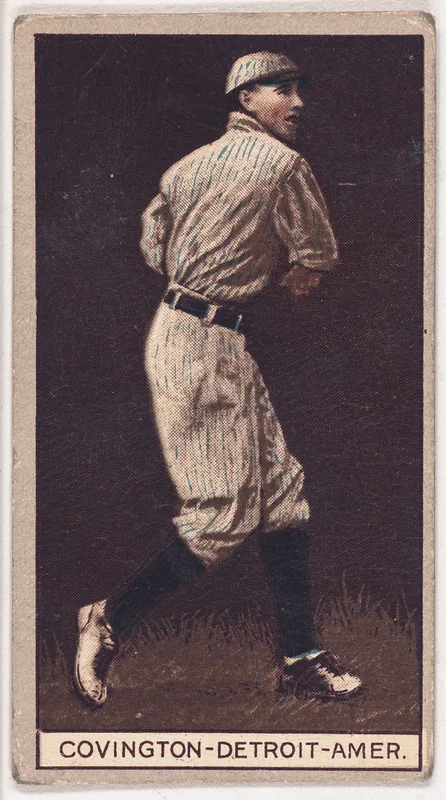 Front of Tex Covington card, 1912 T207 Brown Background, catalog no. 36