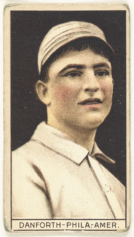 Front of Dave Danforth card, 1912 T207 Brown Background, catalog no. 39