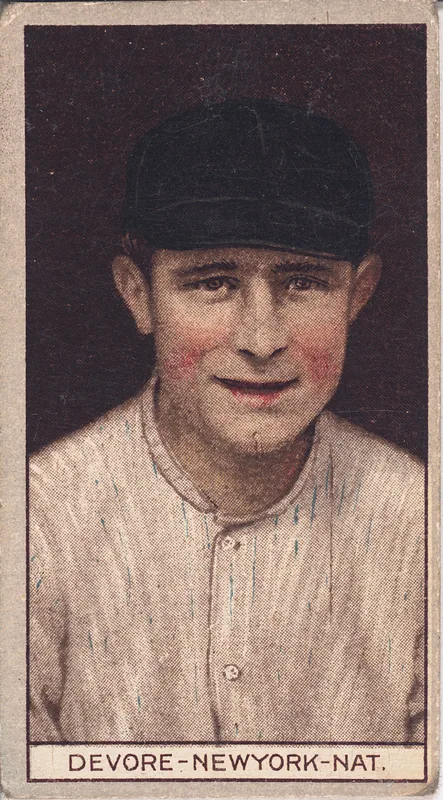 Front of Josh Devore card, 1912 T207 Brown Background, catalog no. 46