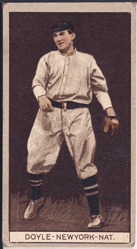 Front of Larry Doyle card, 1912 T207 Brown Background, catalog no. 51
