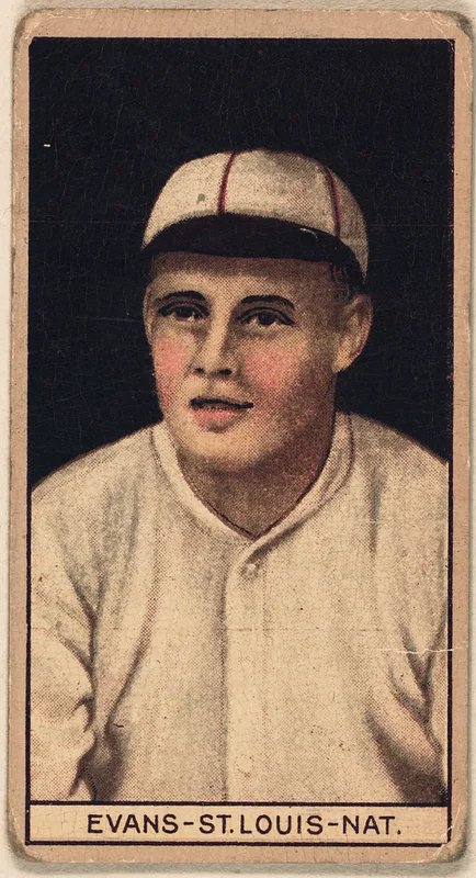 Front of Steve Evans card, 1912 T207 Brown Background, catalog no. 57