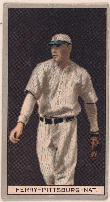 Front of John Ferry card, 1912 T207 Brown Background, catalog no. 58