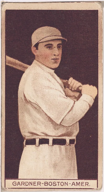 Front of Larry Gardner card, 1912 T207 Brown Background, catalog no. 65