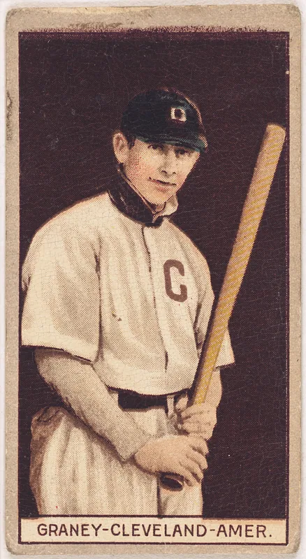 Front of Jack Graney card, 1912 T207 Brown Background, catalog no. 70