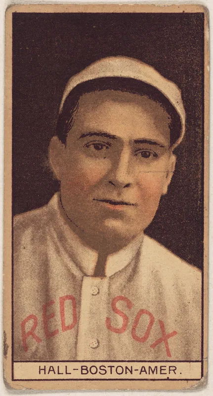 Front of Charles Hall card, 1912 T207 Brown Background, catalog no. 73