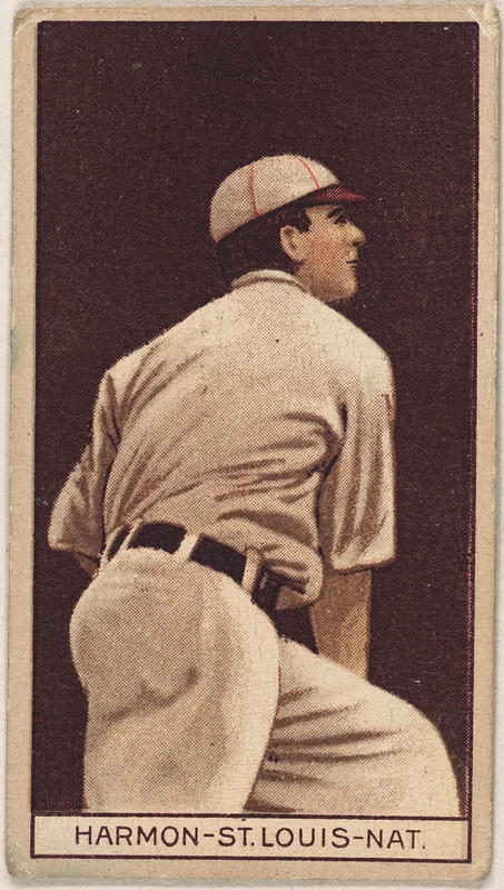 Front of Bob Harmon card, 1912 T207 Brown Background, catalog no. 76