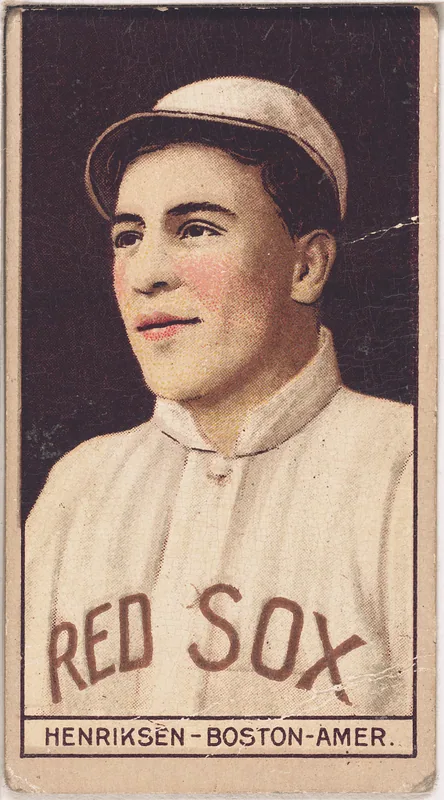 Front of Olaf Henriksen card, 1912 T207 Brown Background, catalog no. 78