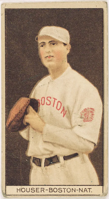 Front of Ben Houser card, 1912 T207 Brown Background, catalog no. 85