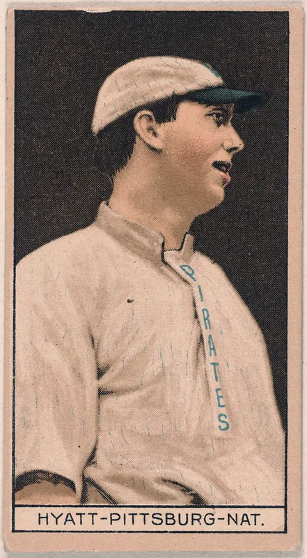 Front of Ham Hyatt card, 1912 T207 Brown Background, catalog no. 86