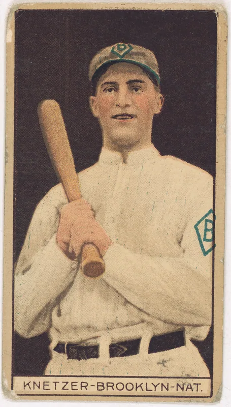 Front of Elmer Knetzer card, 1912 T207 Brown Background, catalog no. 93