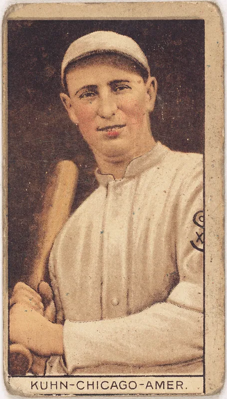 Front of Walt Kuhn card, 1912 T207 Brown Background, catalog no. 96